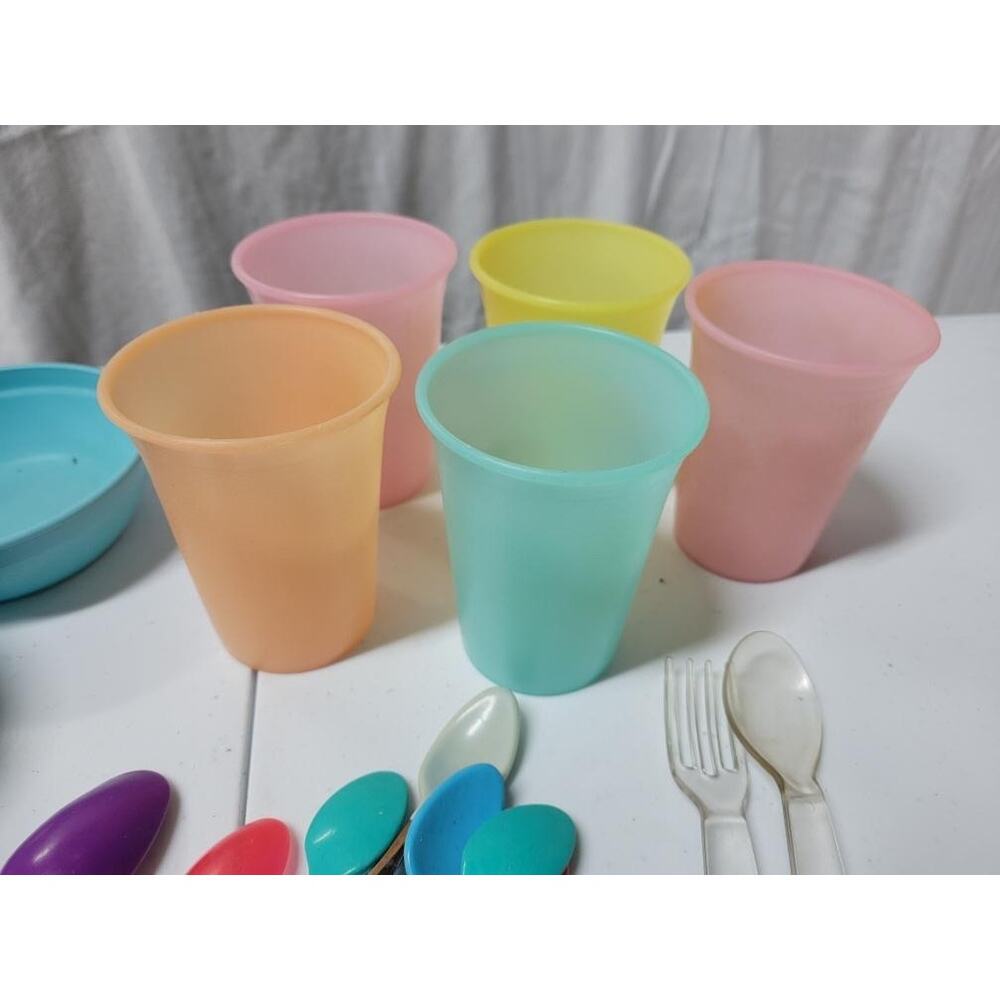 VINTAGE gerber baby set spoons cups bowls